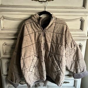 Forever 21 (free people dupe) oversized quilted jacket!